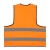 Veiligheidsvest polyester XL oranje