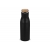 Thermo fles met bamboe deksel (500 ml) zwart