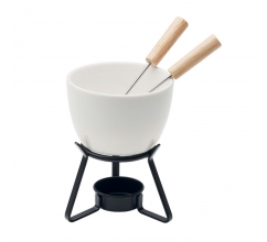 Keramische fondueset 240ml bedrukken